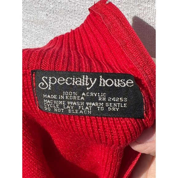 Specialty house red turtleneck under layering sweater mock turtleneck stretch 10 - Picture 6 of 6